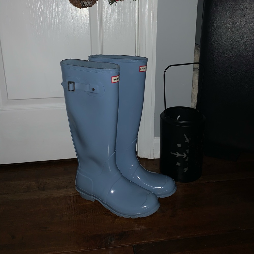 Blue Hunter boots